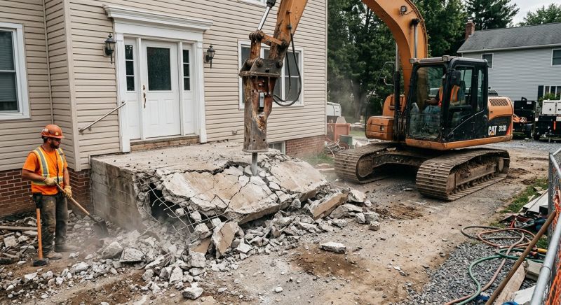 Concrete Porch Removal in Sacramento, CA