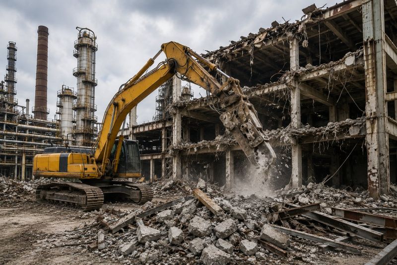 Factory Demolition in Houston, TX