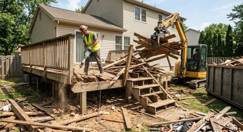 Pool Deck Demolition in Bergen County, NJ