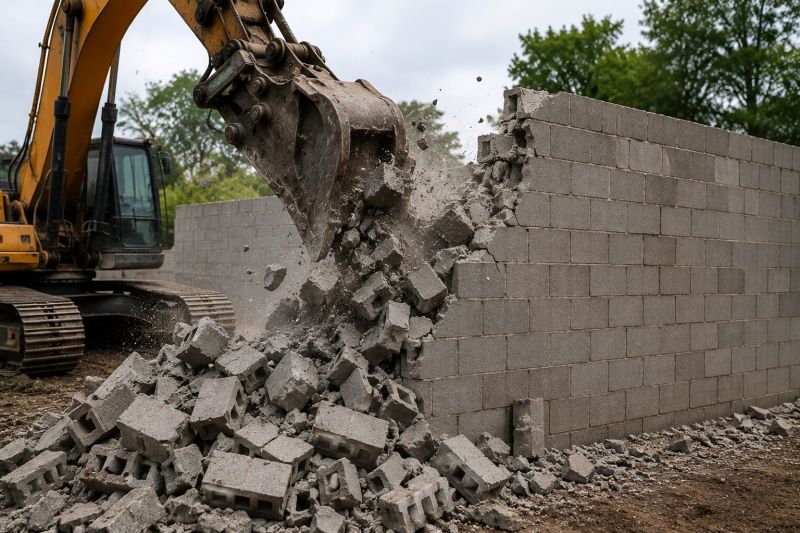 Stone Demolition in Bergen County, NJ